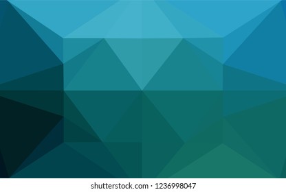 Light BLUE vector abstract polygonal layout. A completely new color illustration in a vague style. The textured pattern can be used for background.
