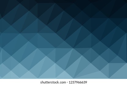 Light BLUE vector abstract polygonal cover. Colorful illustration in Origami style with gradient.  Completely new design for your business.
