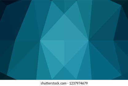 Light BLUE vector abstract polygonal texture. A completely new color illustration in a vague style. Brand new style for your business design.