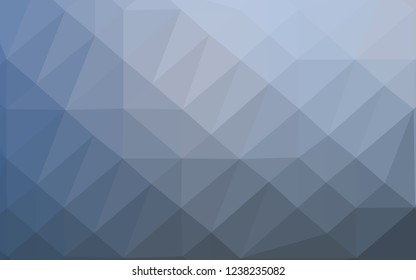 Light BLUE vector abstract polygonal cover. Glitter abstract illustration with an elegant design. New texture for your design.