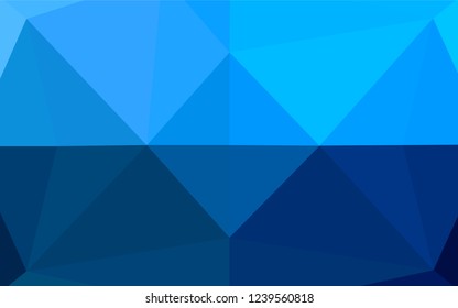 Light BLUE vector abstract polygonal layout. Geometric illustration in Origami style with gradient.  A completely new template for your business design.