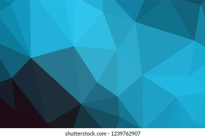 Light BLUE vector abstract polygonal pattern. Creative geometric illustration in Origami style with gradient. Triangular pattern for your design.