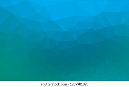 Light BLUE vector abstract polygonal cover. Modern geometrical abstract illustration with gradient. A completely new template for your business design.
