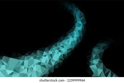 Light BLUE vector abstract polygonal layout. Creative illustration in halftone style with gradient. A new texture for your design.