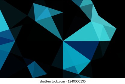 Light BLUE vector abstract polygonal texture. A completely new color illustration in a vague style. A completely new template for your business design.