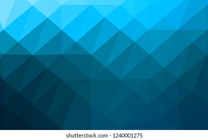 Light BLUE vector abstract polygonal texture. An elegant bright illustration with gradient. Completely new template for your business design.