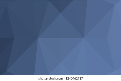 Light BLUE vector abstract polygonal layout. Colorful abstract illustration with gradient. The best triangular design for your business.