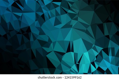 Light BLUE vector abstract polygonal texture. An elegant bright illustration with gradient. The best triangular design for your business.