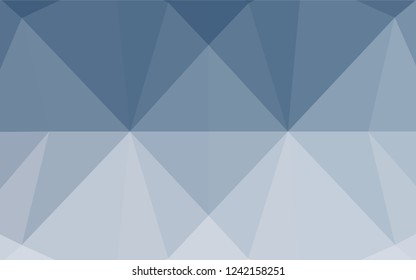 Light BLUE vector abstract polygonal layout. A vague abstract illustration with gradient. Brand new design for your business.