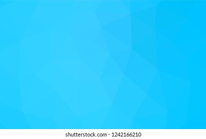 Light BLUE vector abstract polygonal layout. Geometric illustration in Origami style with gradient.  Triangular pattern for your business design.