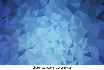 Light BLUE vector abstract polygonal template. Polygonal abstract illustration with gradient. Completely new template for your banner.