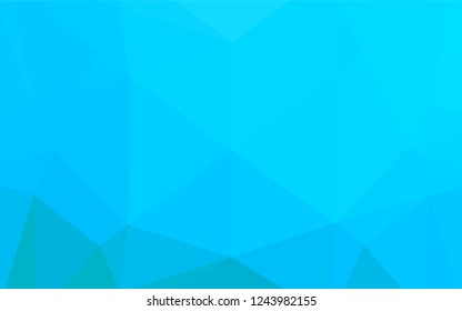 Light BLUE vector abstract polygonal texture. Shining colored illustration in a Brand new style. A new texture for your design.