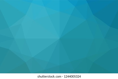 Light BLUE vector abstract polygonal layout. Brand new colored illustration in blurry style with gradient. The template can be used as a background for cell phones.
