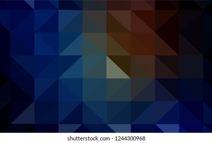 Light BLUE vector abstract polygonal template. Geometric illustration in Origami style with gradient.  Brand new design for your business.