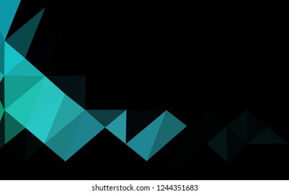 Light BLUE vector abstract polygonal layout. Brand new colorful illustration in with gradient. Textured pattern for background.