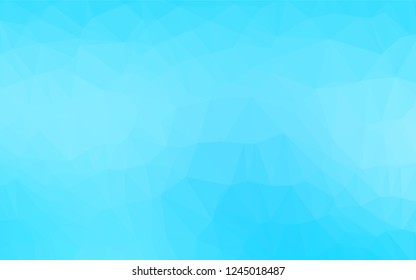 Light BLUE vector abstract polygonal layout. A completely new color illustration in a vague style. Triangular pattern for your business design.