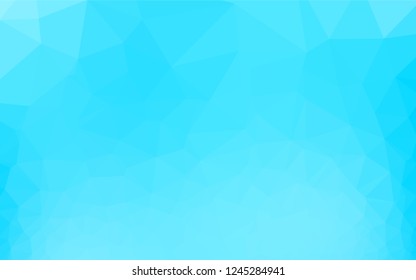 Light BLUE vector abstract polygonal layout. Colorful abstract illustration with gradient. A completely new template for your business design.