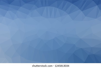Light BLUE vector abstract polygonal layout. Shining colored illustration in a Brand new style. Triangular pattern for your business design.