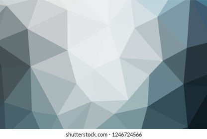 Light BLUE vector abstract polygonal background. A completely new color illustration in a polygonal style. New template for your brand book.