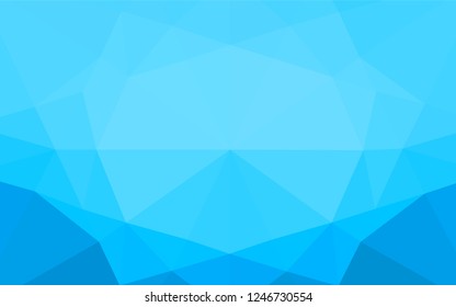 Light BLUE vector abstract polygonal layout. Shining colored illustration in a Brand new style. A new texture for your design.