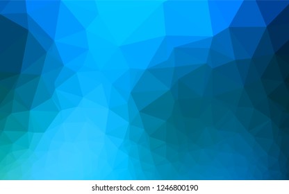 Light BLUE vector abstract polygonal texture. Glitter abstract illustration with an elegant design. Brand new design for your business.