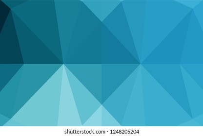 Light BLUE vector abstract polygonal layout. A sample with polygonal shapes. Brand new style for your business design.