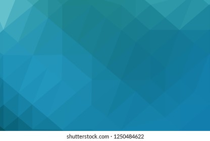 Light BLUE vector abstract polygonal layout. A sample with polygonal shapes. Completely new template for your business design.