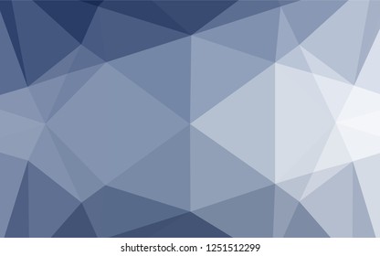 Light BLUE vector abstract polygonal layout. Colorful abstract illustration with gradient. A new texture for your design.