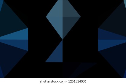 Light BLUE vector abstract polygonal cover. Brand new colored illustration in blurry style with gradient. The template can be used as a background for cell phones.