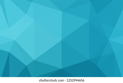 Light BLUE vector abstract polygonal cover. A sample with polygonal shapes. The polygonal design can be used for your web site.