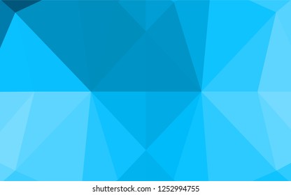 Light BLUE vector abstract polygonal texture. Modern geometrical abstract illustration with gradient. A completely new design for your business.