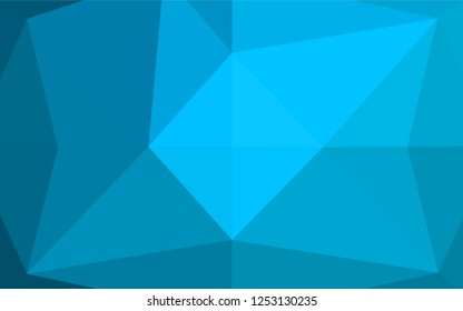 Light BLUE vector abstract polygonal cover. Creative illustration in halftone style with gradient. Brand new design for your business.