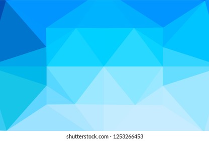 Light BLUE vector abstract polygonal cover. An elegant bright illustration with gradient. The polygonal design can be used for your web site.