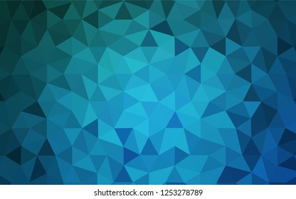 Light BLUE vector abstract polygonal pattern. Colorful illustration in abstract style with triangles. Pattern for a brand book's backdrop.