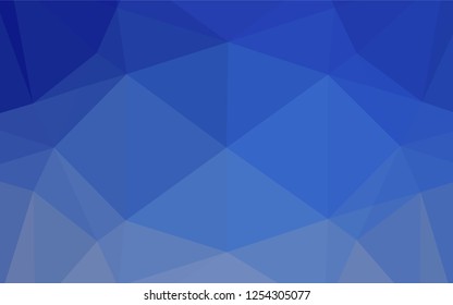 Light BLUE vector abstract polygonal cover. Geometric illustration in Origami style with gradient.  The polygonal design can be used for your web site.