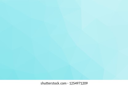Light BLUE vector abstract polygonal texture. Triangular geometric sample with gradient.  Brand new design for your business.