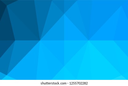 Light BLUE vector abstract polygonal cover. Colorful abstract illustration with gradient. Brand new design for your business.