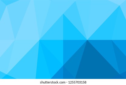 Light BLUE vector abstract polygonal cover. A vague abstract illustration with gradient. A completely new template for your business design.