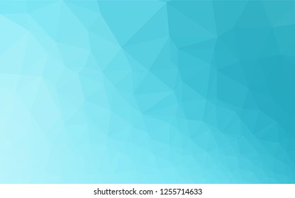 Light BLUE vector abstract polygonal layout. A completely new color illustration in a vague style. The template can be used as a background for cell phones.