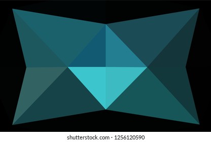 Light BLUE vector abstract polygonal cover. Colorful abstract illustration with gradient. A new texture for your design.