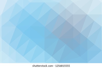 Light BLUE vector abstract polygonal texture. A completely new color illustration in a vague style. Template for your brand book.