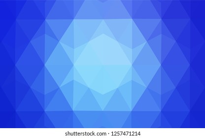 Light BLUE vector abstract polygonal template. Modern abstract illustration with triangles. Pattern for a brand book's backdrop.