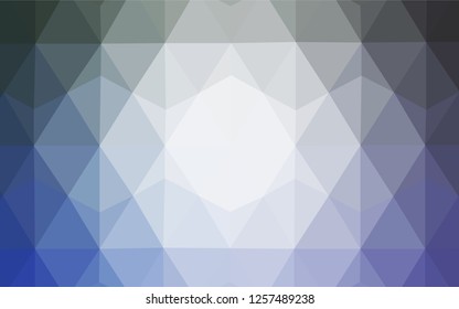 Light BLUE vector abstract polygonal pattern. Shining polygonal illustration, which consist of triangles. Brand new style for your business design.