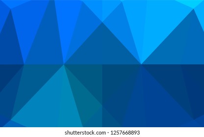 Light BLUE vector abstract polygonal texture. Modern geometrical abstract illustration with gradient. The template can be used as a background for cell phones.
