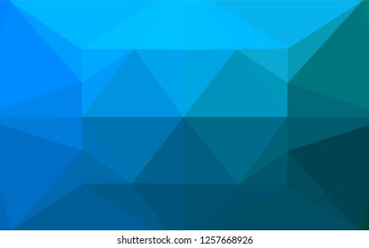 Light BLUE vector abstract polygonal cover. Colorful illustration in abstract style with gradient. A completely new template for your business design.
