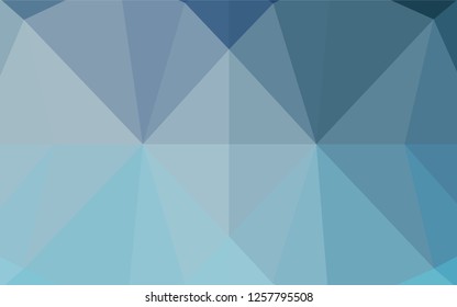 Light BLUE vector abstract polygonal cover. A sample with polygonal shapes. The template can be used as a background for cell phones.