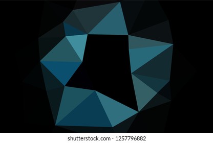 Light BLUE vector abstract polygonal cover. Creative illustration in halftone style with gradient. Brand new design for your business.
