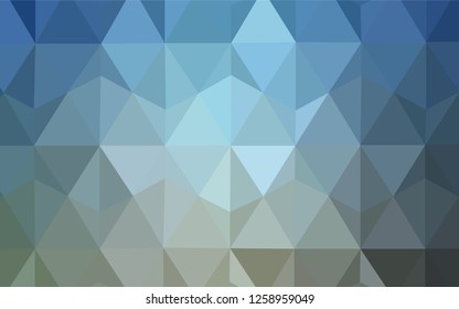 Light BLUE vector abstract polygonal background. Colorful illustration in abstract style with triangles. Best triangular design for your business.