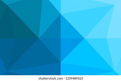 Light BLUE vector abstract polygonal layout. Colorful abstract illustration with gradient. The polygonal design can be used for your web site.