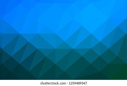 Light BLUE vector abstract polygonal texture. Brand new colorful illustration in with gradient. New texture for your design.